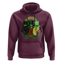 Funny St Patrick's Day Horse Hoodie Happy St Horsetrick's Day Shamrock