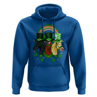 Funny St Patrick's Day Horse Hoodie Happy St Horsetrick's Day Shamrock