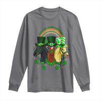 Funny St Patrick's Day Horse Long Sleeve Shirt Happy St Horsetrick's Day Shamrock
