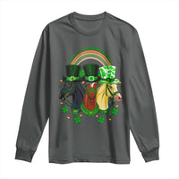 Funny St Patrick's Day Horse Long Sleeve Shirt Happy St Horsetrick's Day Shamrock