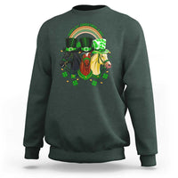 Funny St Patrick's Day Horse Sweatshirt Happy St Horsetrick's Day Shamrock