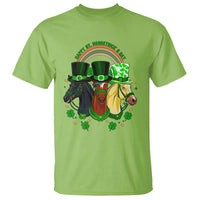 Funny St Patrick's Day Horse T Shirt Happy St Horsetrick's Day Shamrock