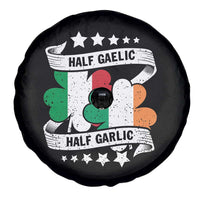 Funny Half Gaelic Half Garlic Spare Tire Cover Irish Italian St. Patrick's Day