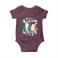 Funny Half Gaelic Half Garlic Baby Onesie Irish Italian St. Patrick's Day