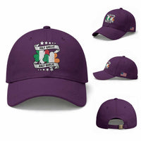 Funny Half Gaelic Half Garlic Baseball Cap Irish Italian St. Patrick's Day