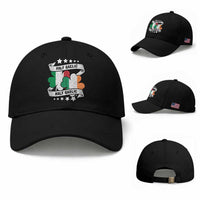 Funny Half Gaelic Half Garlic Baseball Cap Irish Italian St. Patrick's Day