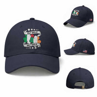 Funny Half Gaelic Half Garlic Baseball Cap Irish Italian St. Patrick's Day