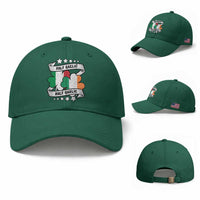 Funny Half Gaelic Half Garlic Baseball Cap Irish Italian St. Patrick's Day