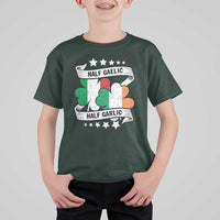 Funny Half Gaelic Half Garlic T Shirt For Kid Irish Italian St. Patrick's Day
