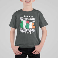 Funny Half Gaelic Half Garlic T Shirt For Kid Irish Italian St. Patrick's Day