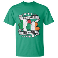 Funny Half Gaelic Half Garlic T Shirt Irish Italian St. Patrick's Day