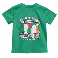 Funny Half Gaelic Half Garlic Toddler T Shirt Irish Italian St. Patrick's Day