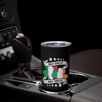 Funny Half Gaelic Half Garlic Tumbler Cup Irish Italian St. Patrick's Day