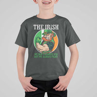 Funny The Irish We Don't Always Win But We Always Fight T Shirt For Kid