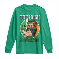 Funny The Irish We Don't Always Win But We Always Fight Long Sleeve Shirt