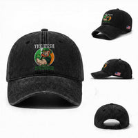 Funny The Irish We Don't Always Win But We Always Fight Washed Cotton Baseball Cap