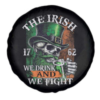 Irish Soldiers 1762 Spare Tire Cover The Irish We Drink And We Fight Shamrock Skull Beer