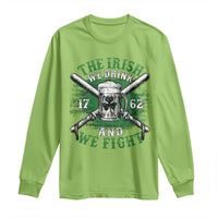 Irish Soldiers 1762 Long Sleeve Shirt The Irish We Drink And We Fight Shamrock Beer Parade