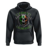 Irish Viking Hoodie Irish To The Bone Vintage Ireland Flag Skull