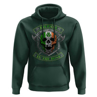 Irish Viking Hoodie Irish To The Bone Vintage Ireland Flag Skull