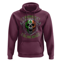 Irish Viking Hoodie Irish To The Bone Vintage Ireland Flag Skull