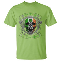 Irish Viking T Shirt Irish To The Bone Vintage Ireland Flag Skull