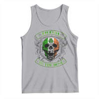 Irish Viking Tank Top Irish To The Bone Vintage Ireland Flag Skull