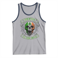 Irish Viking Tank Top Irish To The Bone Vintage Ireland Flag Skull