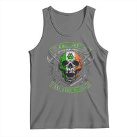 Irish Viking Tank Top Irish To The Bone Vintage Ireland Flag Skull