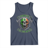 Irish Viking Tank Top Irish To The Bone Vintage Ireland Flag Skull