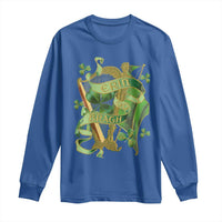 Irish Pride Long Sleeve Shirt Erin Go Bragh Harp Shamrock St Patrick's Day
