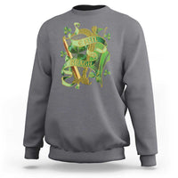 Irish Pride Sweatshirt Erin Go Bragh Harp Shamrock St Patrick's Day