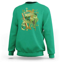 Irish Pride Sweatshirt Erin Go Bragh Harp Shamrock St Patrick's Day