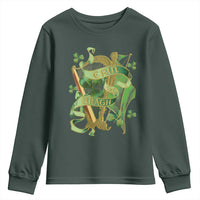 Irish Pride Youth Sweatshirt Erin Go Bragh Harp Shamrock St Patrick's Day