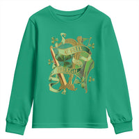 Irish Pride Youth Sweatshirt Erin Go Bragh Harp Shamrock St Patrick's Day