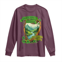 Irish Pride Long Sleeve Shirt Ireland Forever Erin Go Bragh Harp Shamrock