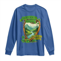 Irish Pride Long Sleeve Shirt Ireland Forever Erin Go Bragh Harp Shamrock