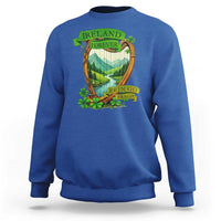 Irish Pride Sweatshirt Ireland Forever Erin Go Bragh Harp Shamrock