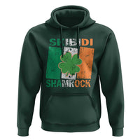 Funny St Patrick's Day Skibidi Shamrock Hoodie Vintage Ireland Flag Shamrock