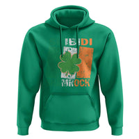 Funny St Patrick's Day Skibidi Shamrock Hoodie Vintage Ireland Flag Shamrock