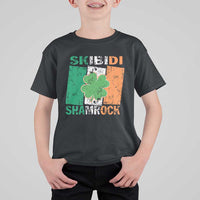 Funny St Patrick's Day Skibidi Shamrock T Shirt For Kid Vintage Ireland Flag Shamrock