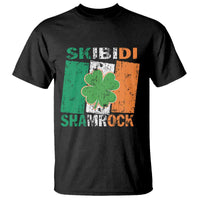 Funny St Patrick's Day Skibidi Shamrock T Shirt Vintage Ireland Flag Shamrock