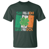 Funny St Patrick's Day Skibidi Shamrock T Shirt Vintage Ireland Flag Shamrock