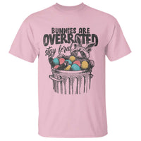 Funny Easter Day Racoon T Shirt Bunnies Are Overrated Stay Feral Eggs