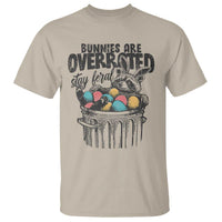 Funny Easter Day Racoon T Shirt Bunnies Are Overrated Stay Feral Eggs