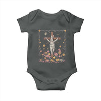 Christian Religious Easter Day Bunny Floral Christ Jesus Baby Onesie