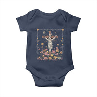 Christian Religious Easter Day Bunny Floral Christ Jesus Baby Onesie
