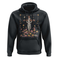 Christian Religious Easter Day Bunny Floral Christ Jesus Hoodie