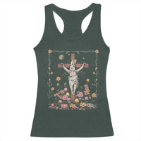 Christian Religious Easter Day Bunny Floral Christ Jesus Racerback Tank Top