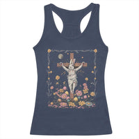 Christian Religious Easter Day Bunny Floral Christ Jesus Racerback Tank Top